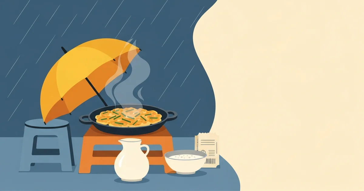 Rain in Korean: 비, 장마, and Why It Rains Pajeon — hero image